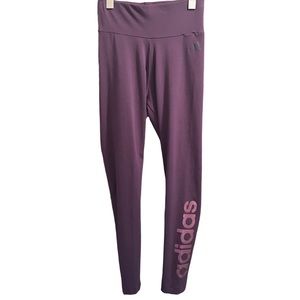 Adidas Women’s Sport Leggings Burgundy/Purple Size Small